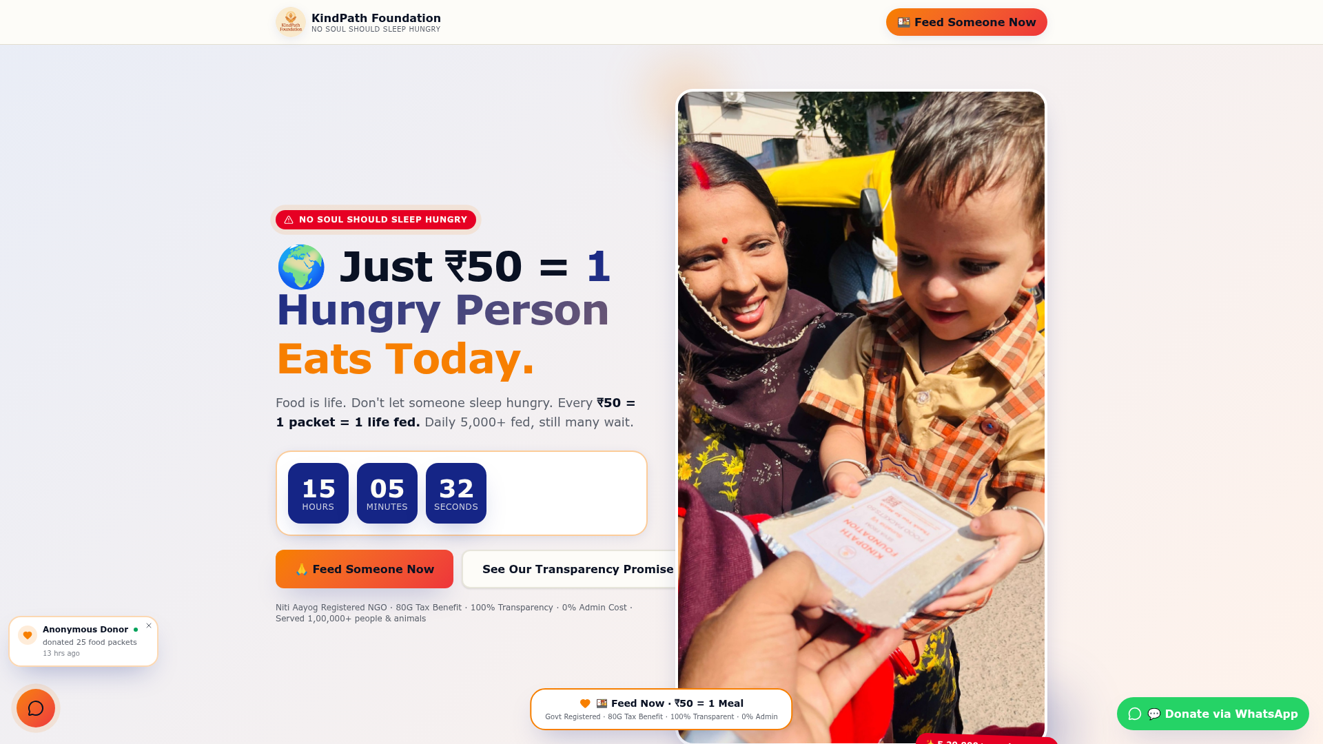 Food Packet Seva preview