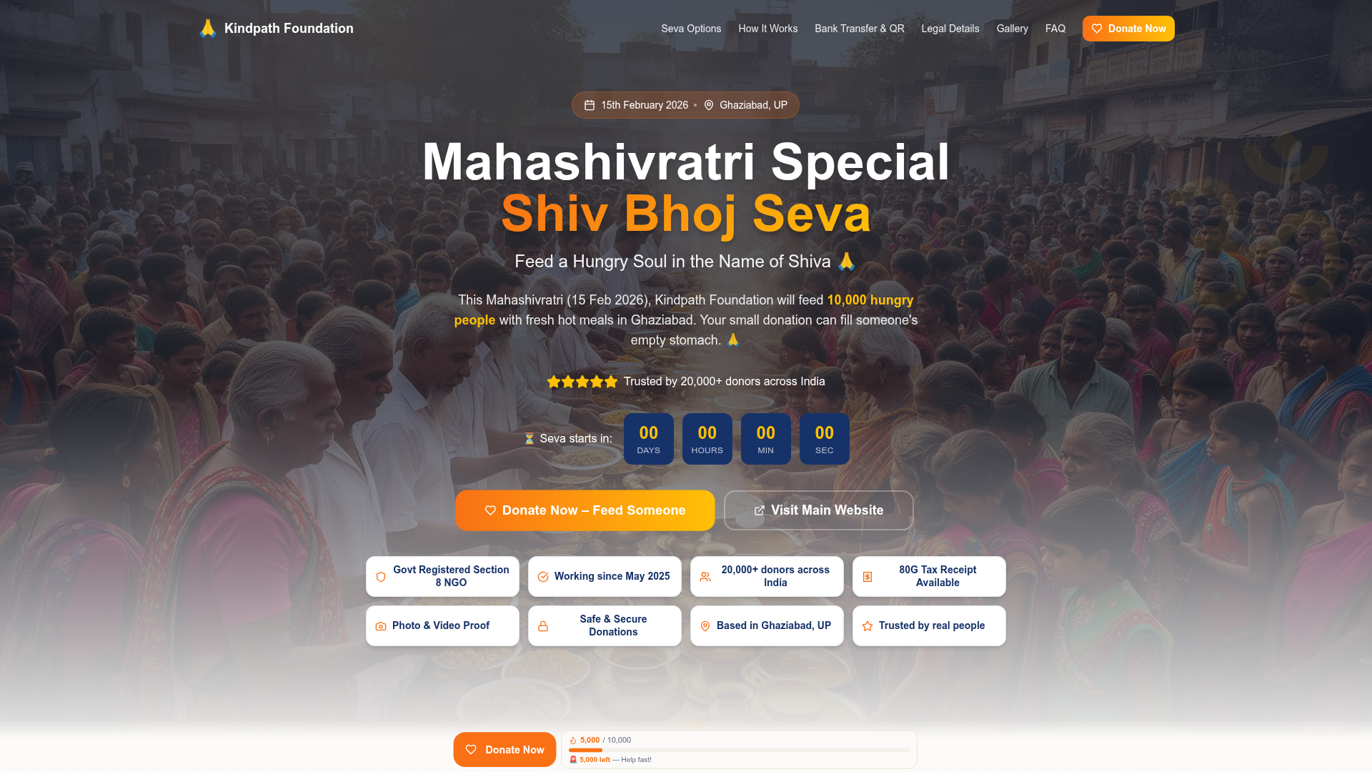 Mahashivratri Shiv Bhoj Seva preview
