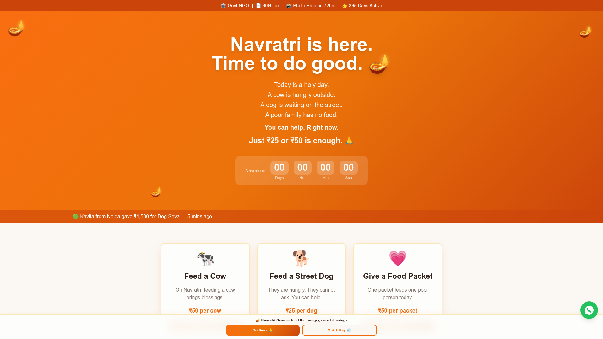 Navratri Seva preview
